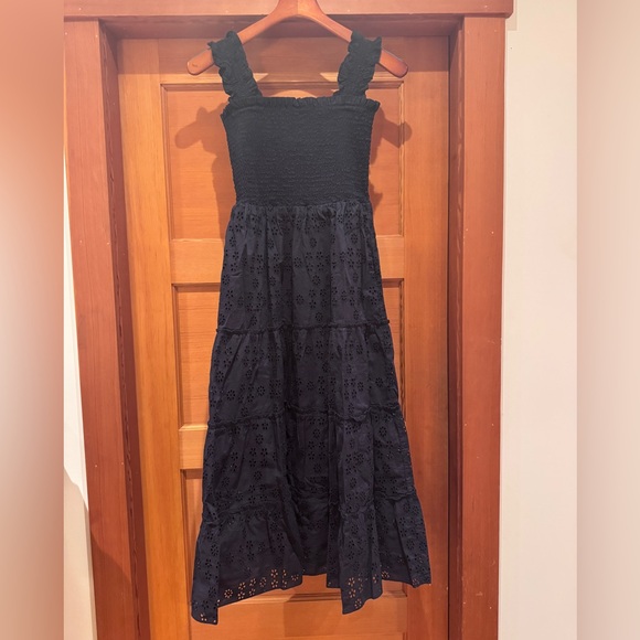 Quince 100% Organic Cotton Eyelet Smocked Midi Dress, NWT, Various - Picture 6 of 10